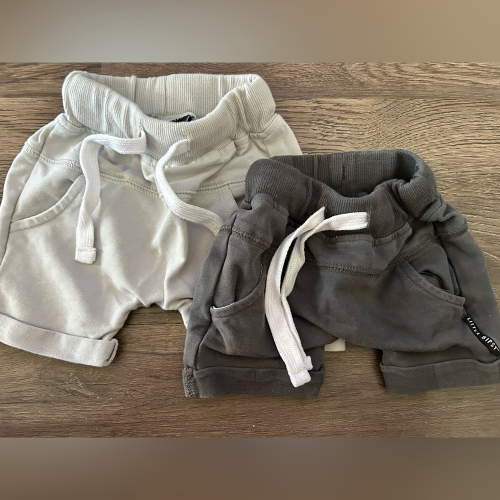 Little Bipsy boy shorts 0-3 and 3-6
